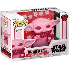 Funko Pop! Star Wars: Valentines, Grogu (The Child, Baby Yoda) Vinil Koleksiyon Figürü, 9,5 cm