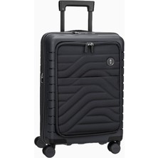 Bric's Milano Brıc's Ulisse 55 cm Mat Polipropilen Usb’li Kabin Boy Trolley Şehirli Gezginler Için Premium
