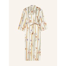 Essenza Ilona Amare Kadın Kimono , 120 cm Uzunluk, Modal ve Pamuk Karışımı, Çiçek Desenli