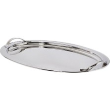 Zanetto Gümüş Kaplamalı Oval Tepsi