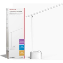 Honeywell Katlanabilir LED Masa Lambası – USB A+C Şarj Portlu, 3 Renk Modu, Kısılabilir