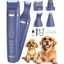Oneisall 4-In-1 Sessiz Kesme Makinesi, Köpek ve Kedi Bakımı, Şarj Edilebilir, Pati Düzeltici