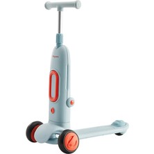 Baby Care Vilotte Manuel Çocuk Scooter, Işıklı Tekerlekli, 4 Kademeli Yükseklik Ayarlı