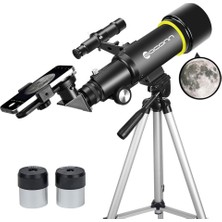 Eaconn 70MM Başlangıç Seviyesi Teleskop, Taşınabilir Seyahat Teleskobu, Tripod ve Telefon Aparatlı