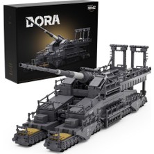 Nifeliz Dora Demiryolu Topu Model Seti, 2355 Parça, Ww2 Alman Ağır Top Koleksiyonu, Yetişkinler Için