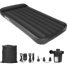 Bestrip Elektrikli Pompalı Şişme Yatak Tek Kişilik 190X99X25 Cm, Kamp ve Misafir Için Uygun