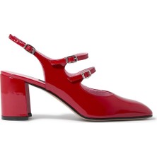 Carel Banana Deri Slingback Mary Jane Ayakkabıları