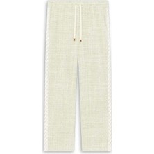 American Rag Cie Şık Le Pantalon Tweed Pantolon - Hafif Yeşil, Elastik Bel, Italyan Cepler
