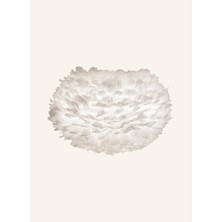 Umage Eos Abajur, Kaz Tüyü & Kumaş, 48 cm Yumuşak Işık Tasarımı