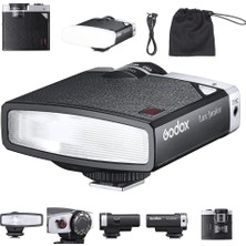 Godox Lux Junior Retro Kamera Flaş, GN12, 6000K, Canon, Nikon, Sony, Fuji, Olympus Uyumluluğu