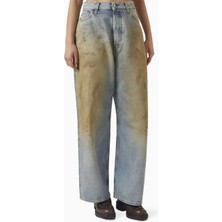 Acne Studios Super Baggy-Fit Kot Pantolon - Mavi - %100 Organik Pamuk ile Rahat ve Modern Stil