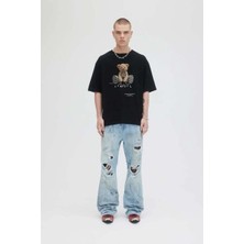American Rag Cie Gametime T-Shirt - Domrebel Teddy Bear Baskılı Rahat Fit Tişört