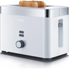Graef To 61 Beyaz Tost Makinesi, Paslanmaz Çelik, 2 Dilim Kapasite, Emniyet Kapatma