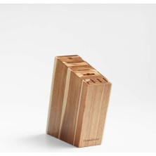 Crate & Barrel 9 Yuvalı Bıçak Bloğu, Fsc Sertifikalı Akasya Ağacı