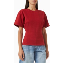 EB Denim Eero Cinched T-Shirt - Beyaz - Pamuklu Premium Kumaş ile Şık Tasarım