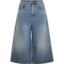 Haikure Kenarları Geniş Denim Pantolon