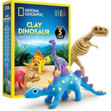 Hava ile Kuruyan Killi Dino Seti 5 Renk 5 Dino Iskeleti ve Aksesuar