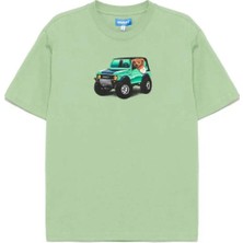 American Rag Cie Erkekler Için 4x4 Bear Tişört | %100 Pamuk | Yeşil Renk Seçeneği