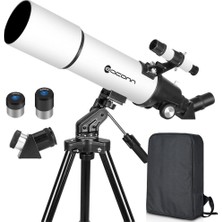 Eaconn 80MM Seyahat Tipi Astronomi Teleskobu, Yeni Başlayanlar ve Yetişkinler Için Setli