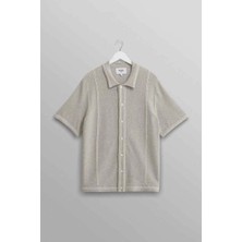 American Rag Cie Minori Gri Milano Dikişli Gömlek - Hafif, Vintage Esintili ve Rahat Fit