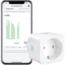 Eightree Akıllı Wlan Priz, Enerji Takibi & Zamanlayıcı, Uzaktan Kumanda, 16A, Tüv Sertifikalı