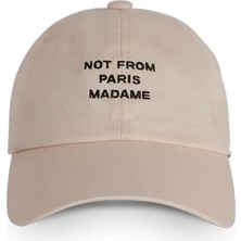 American Rag Cie La Casquette Sloganlı Erkekler Için 100% Pamuk 6 Panel Beyzbol Şapkası