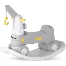 Teknum 2 In 1 Gri Sallanır ve Sürmeli Ride On Araba