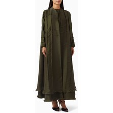 Al Mraikn Şık Tasarımlı 3 Parça Şifon Abaya Seti Özel Günler Için Ideal Seçim
