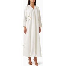 Beige Collection Şık Trench Coat Tarzı Abiye ile Günlük ve Gece Kombinleri Için Modern Kullanım