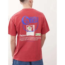American Rag Cie Obey Relax Erkekler Için Casual Kırmızı Sweatshirt - Rahat Moda Tercihiniz