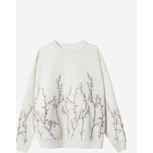 American Rag Cie Organik Pamuklu Oversized Orchard Blossom Crewneck - Doğa Dostu ve Şık Tasarım (100 Karakter)