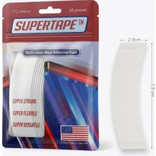 True Tape Supertape Protez Saç Bandı Oval Geniş " 1c Contour " (2.5 cm x 7.5 Cm) 36 Adet