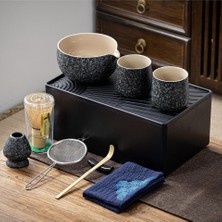 Teanagoo Saklama Kutulu 12 Parça Seyahat Matcha Çayı Seti, Seramik Kase, Bambu Çırpıcı