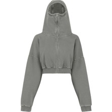 Entire Studios Kısa Fermuarlı Kadın Sweatshirt