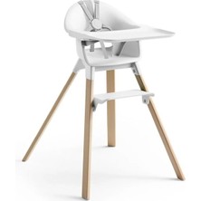Stokke Clikk Highchair White Ergonomik Mama Sandalyesi, Kolay Kurulum ve Hafif Tasarım
