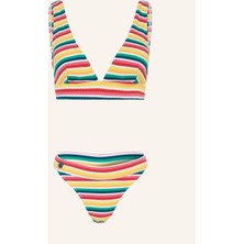 Cafe Du Cycliste Olivia Bralette Bikini Takımı, Çizgili Kadın Bikini