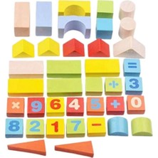 Baby Care 84 Parça Ahşap Eğitici Blok Seti