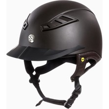Horze Back On Track Eq3 Mıps Lynx Smooth Top Binicilik Kaskı, Ce Vg1 Sertifikalı, Pürüzsüz Dış Kabuk