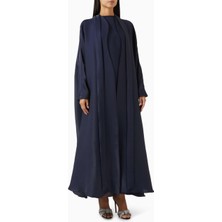 Al Mraikn Şık 3 Parça Abaya Seti Organze Pamuk ile Zarafeti Yakalayın