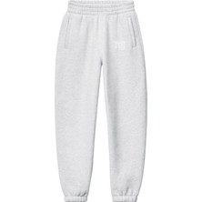 T By Alexander Wang Logo Baskılı Gri Eşofman Altı