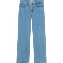 Outland Denim Denim Avril Mid Slouchy Wide Leg Kadın Kot Pantolon
