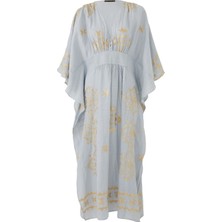 Greek Archaic Kori Batwing Midi Elbise - Şık ve Konforlu Tasarım