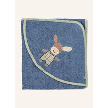 Sterntaler Emmilius Kapüşonlu Banyo Havlusu  100X100 Cm, Yumuşak Frottee, Eşek Motifli