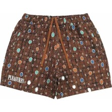American Rag Cie 100% Polyester Coffer Short: Elastik Bel ile Rahat Orta Boy Şort