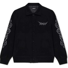 American Rag Cie Erkekler Için Volt Varsity Ceketi - Siyah, Yüksek Kalite, Makinede Yıkanabilir