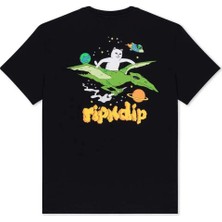 American Rag Cie Space Bird T-Shirt - Siyah Pamuklu, True To Size ve Makinede Yıkanabilir