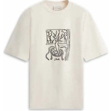 American Rag Cie Le T-Shirt Gueridon - %100 Pamuk, Interlock Kumaş, Şık Ön Baskı ve Rahat Kesim