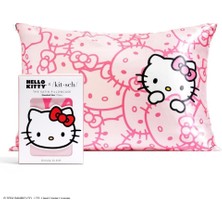 Kitsch Hello Kitty x Fermuarlı Saten Yastık Kılıfı, 66 x 48 cm