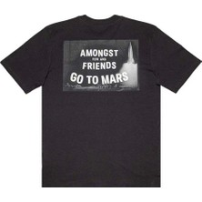 American Rag Cie Unisex Mars T-Shirt - %100 Pamuk, Siyah Renk - Konforlu ve Şık