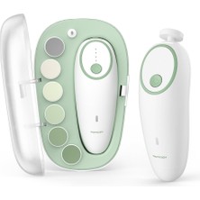 Momcozy Elektrikli Bebek Tırnak Törpüsü, LED Işıklı, Sessiz, 7 Başlıklı, Şarjlı